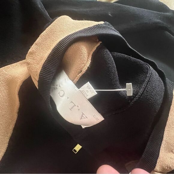 Dress a.l.c bandage two toned color block runway piece bodycon sweater dress - Picture 5 of 5